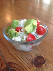Summer rice salad