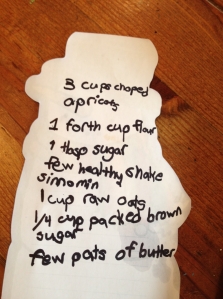 Josie's fruit crisp recipe